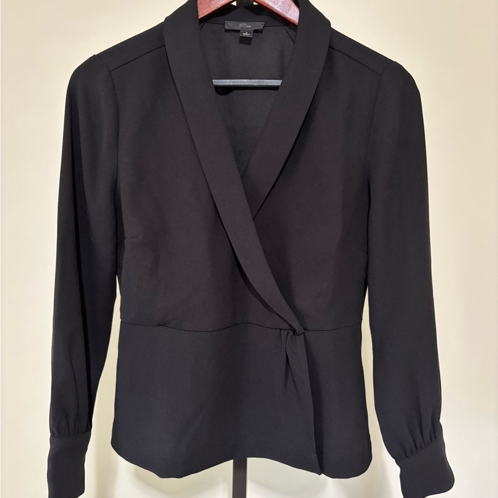J. Crew Classic Faux Wrap Top